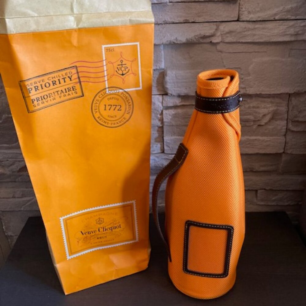 Veuve Clicquot Champagne Brut Bottle Jacket and bottle bag